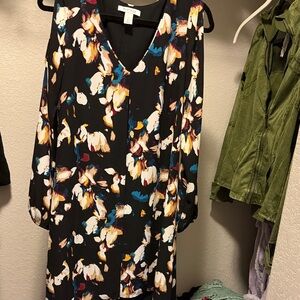 White House Black Market Multicolor Floral Dress